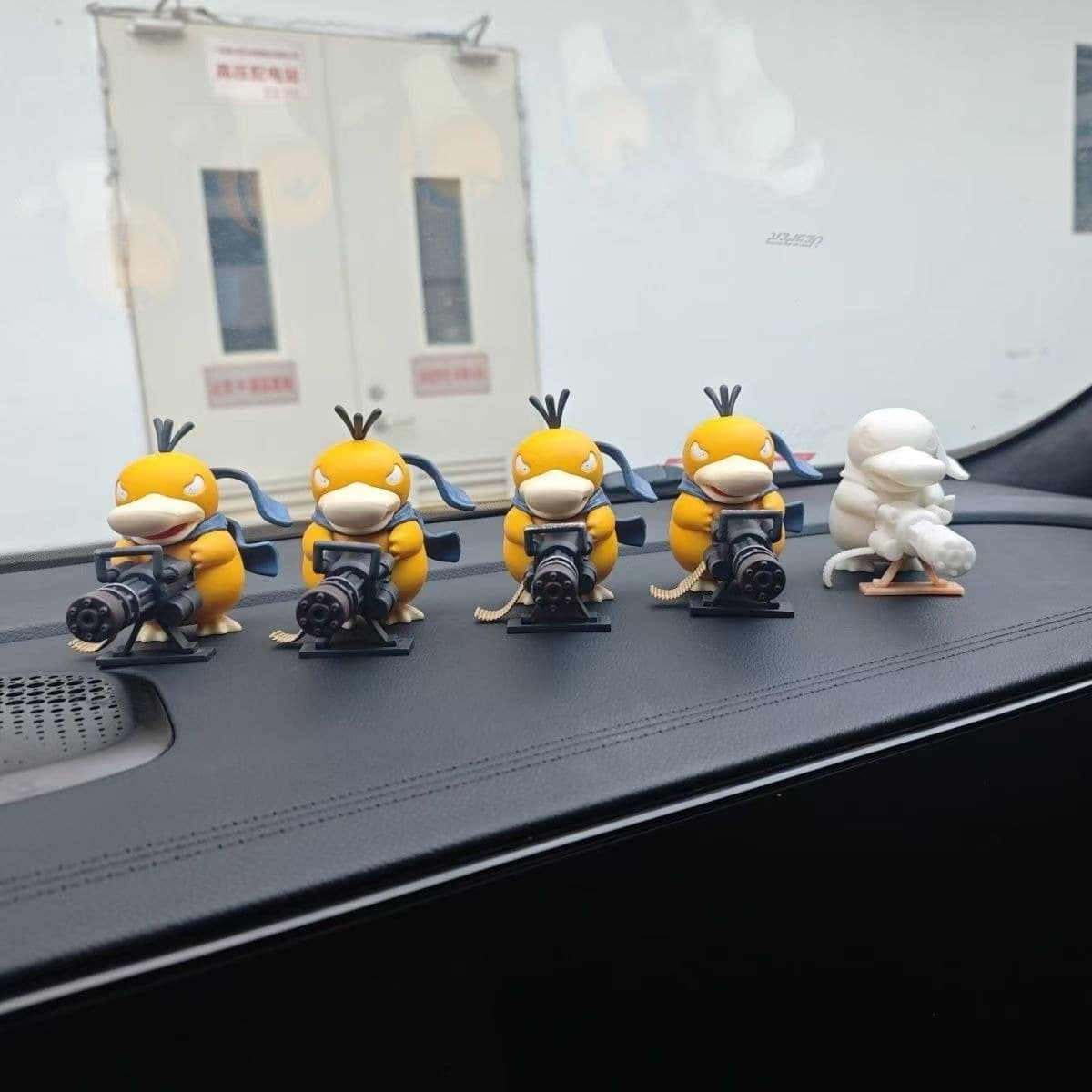 Armed Psyduck Figurine: Cool Car Decoration & Unique Collectible