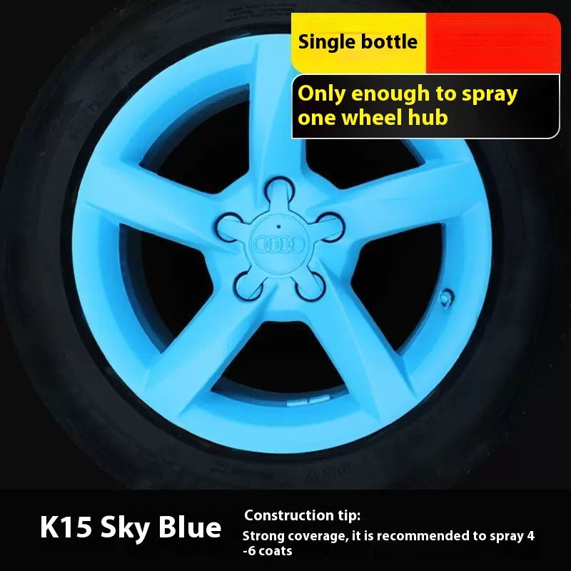 Car Wheel Hub & Full Body Tire Peelable Spray Paint - Removable Hand Spray Film for Rim Color Change to Glossy Black & More, Peel - Off Anytime Paint Spray Membrane, DIY Car Wheel/Tire/Body Customization Accessory