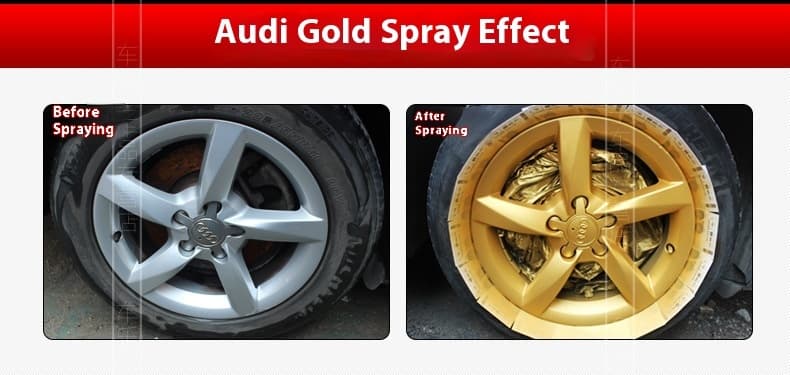 Car Wheel Hub & Full Body Tire Peelable Spray Paint - Removable Hand Spray Film for Rim Color Change to Glossy Black & More, Peel - Off Anytime Paint Spray Membrane, DIY Car Wheel/Tire/Body Customization Accessory