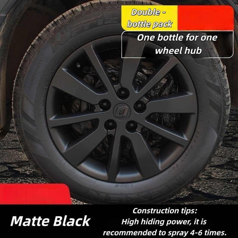 Car Wheel Hub & Full Body Tire Peelable Spray Paint - Removable Hand Spray Film for Rim Color Change to Glossy Black & More, Peel - Off Anytime Paint Spray Membrane, DIY Car Wheel/Tire/Body Customization Accessory