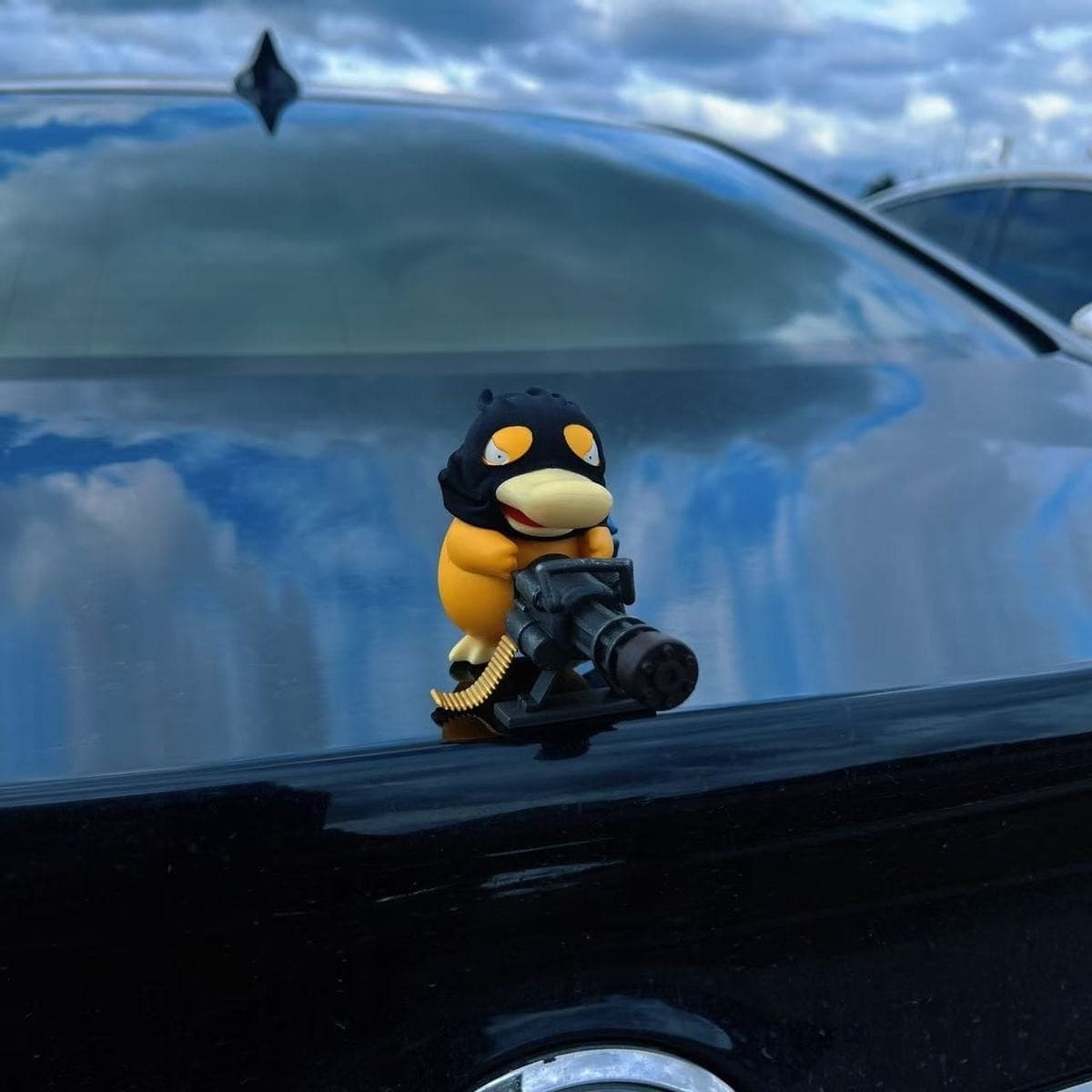 Armed Psyduck Figurine: Cool Car Decoration & Unique Collectible