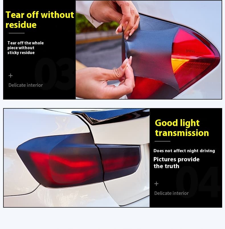 Car Headlight & Tail Light Tint Spray Film - Removable Peelable Spray Membrane for Headlights/Tail Lights Custom Color Change, Blue/Purple/Matte Black/Colorful X20, High Transmittance & Sand Texture, DIY Car Lighting Modification Accessory