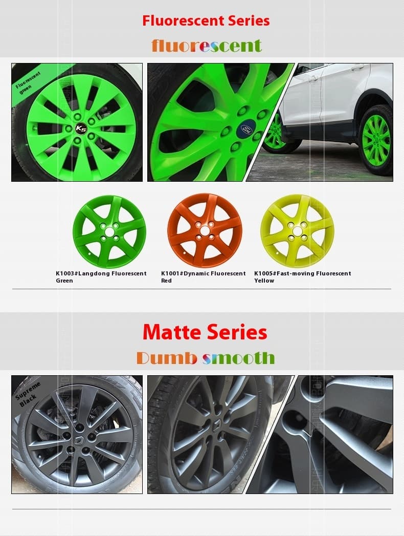 Car Wheel Hub & Full Body Tire Peelable Spray Paint - Removable Hand Spray Film for Rim Color Change to Glossy Black & More, Peel - Off Anytime Paint Spray Membrane, DIY Car Wheel/Tire/Body Customization Accessory