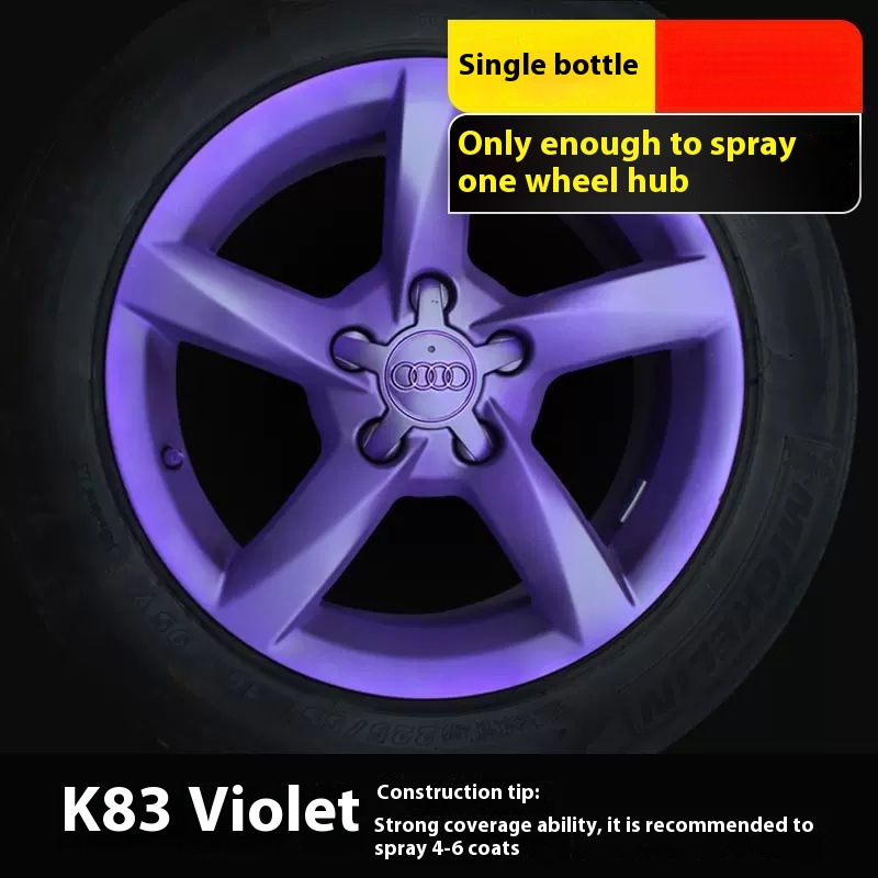 Car Wheel Hub & Full Body Tire Peelable Spray Paint - Removable Hand Spray Film for Rim Color Change to Glossy Black & More, Peel - Off Anytime Paint Spray Membrane, DIY Car Wheel/Tire/Body Customization Accessory