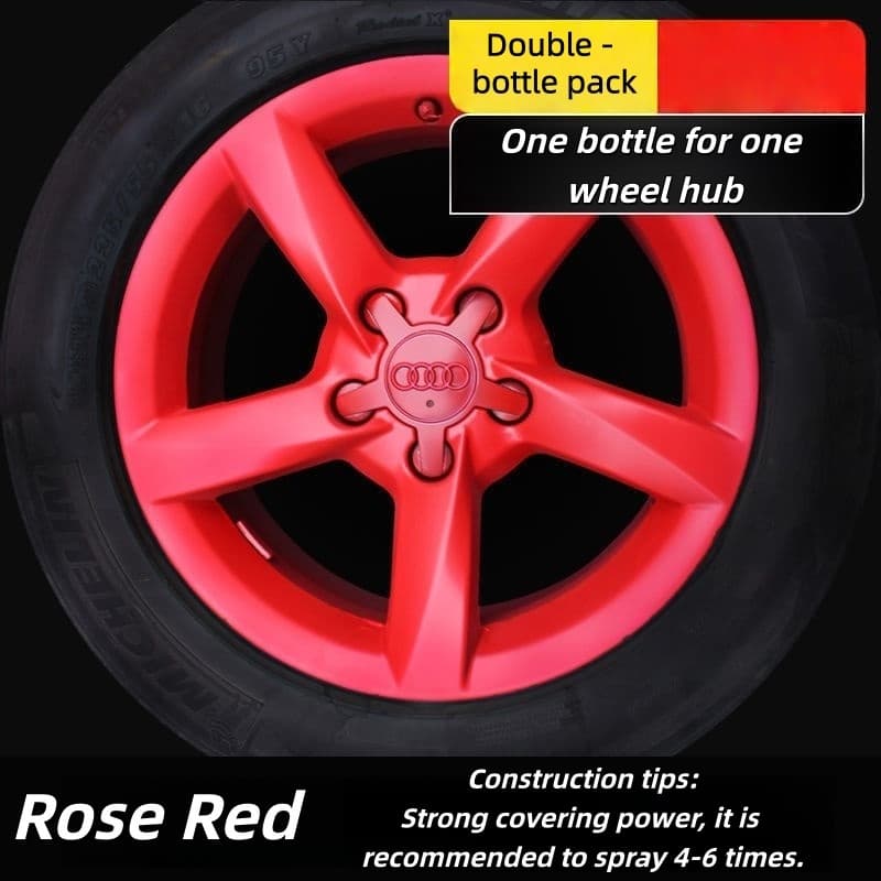 Car Wheel Hub & Full Body Tire Peelable Spray Paint - Removable Hand Spray Film for Rim Color Change to Glossy Black & More, Peel - Off Anytime Paint Spray Membrane, DIY Car Wheel/Tire/Body Customization Accessory