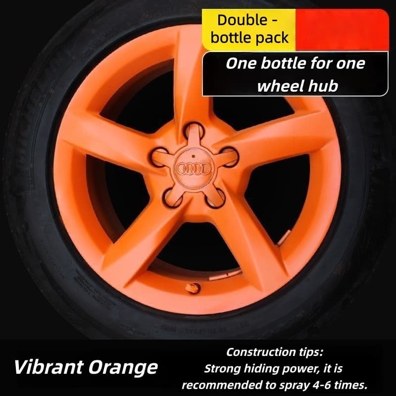 Car Wheel Hub & Full Body Tire Peelable Spray Paint - Removable Hand Spray Film for Rim Color Change to Glossy Black & More, Peel - Off Anytime Paint Spray Membrane, DIY Car Wheel/Tire/Body Customization Accessory