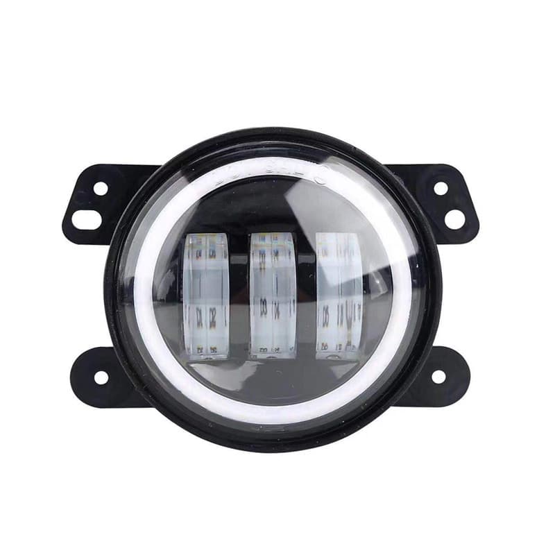 30W 12V Black LED Fog Lights 2-Pack - Fit Jeep Wrangler JK 2007-2015 & Dodge Models
