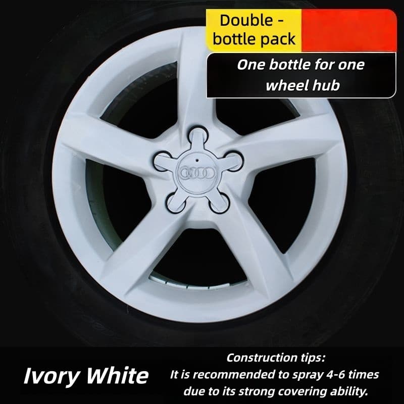 Car Wheel Hub & Full Body Tire Peelable Spray Paint - Removable Hand Spray Film for Rim Color Change to Glossy Black & More, Peel - Off Anytime Paint Spray Membrane, DIY Car Wheel/Tire/Body Customization Accessory
