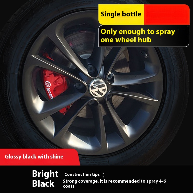 Car Wheel Hub & Full Body Tire Peelable Spray Paint - Removable Hand Spray Film for Rim Color Change to Glossy Black & More, Peel - Off Anytime Paint Spray Membrane, DIY Car Wheel/Tire/Body Customization Accessory