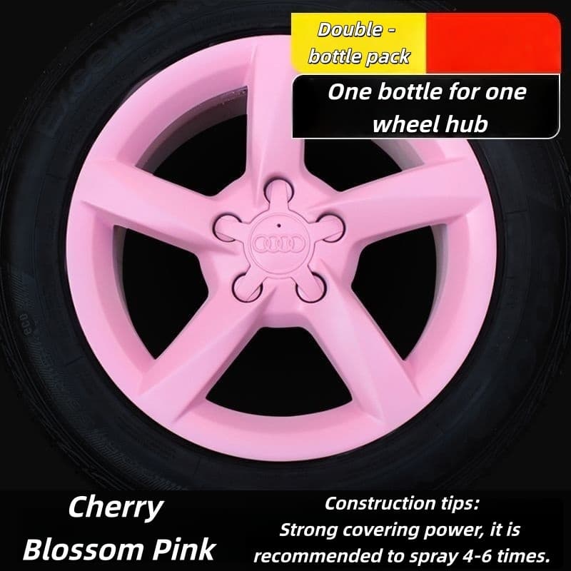 Car Wheel Hub & Full Body Tire Peelable Spray Paint - Removable Hand Spray Film for Rim Color Change to Glossy Black & More, Peel - Off Anytime Paint Spray Membrane, DIY Car Wheel/Tire/Body Customization Accessory