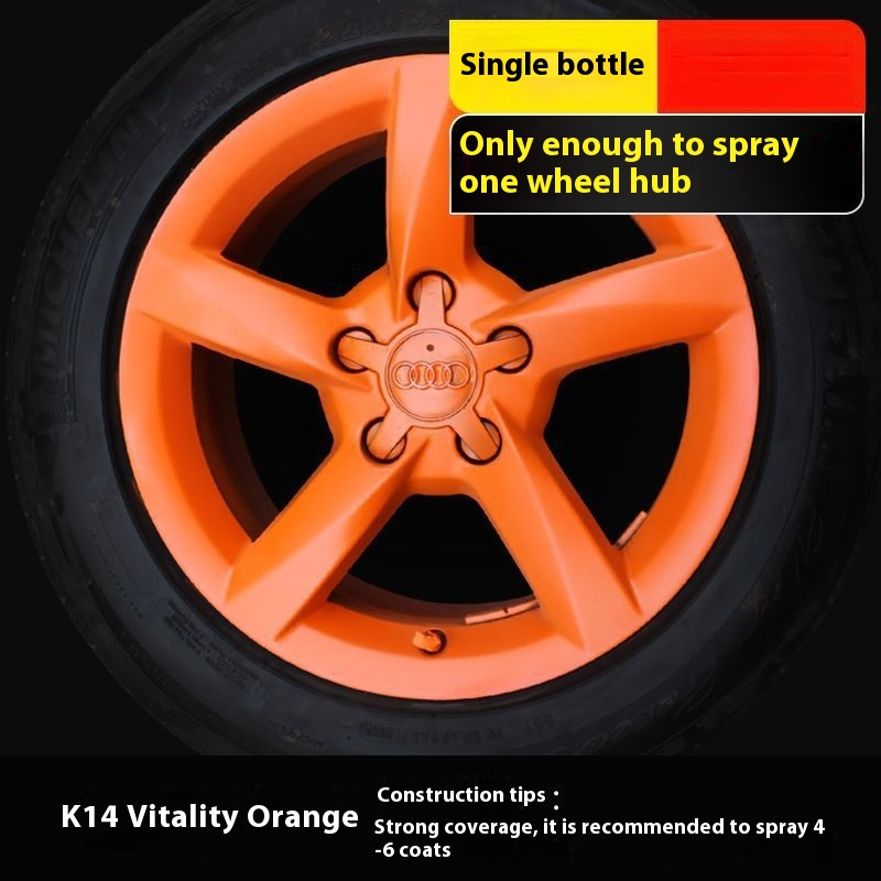 Car Wheel Hub & Full Body Tire Peelable Spray Paint - Removable Hand Spray Film for Rim Color Change to Glossy Black & More, Peel - Off Anytime Paint Spray Membrane, DIY Car Wheel/Tire/Body Customization Accessory