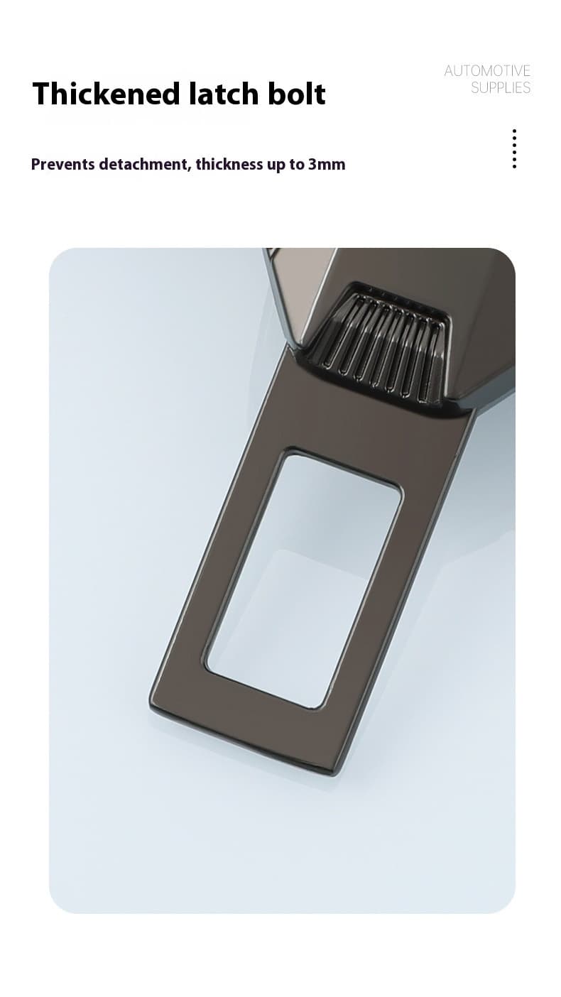 Thickened latch bolt for car seat belt, a key auto accessory designed to prevent detachment. With a thickness of up to 3mm, it enhances the safety and stability of the seat belt system, providing added security for drivers and passengers.