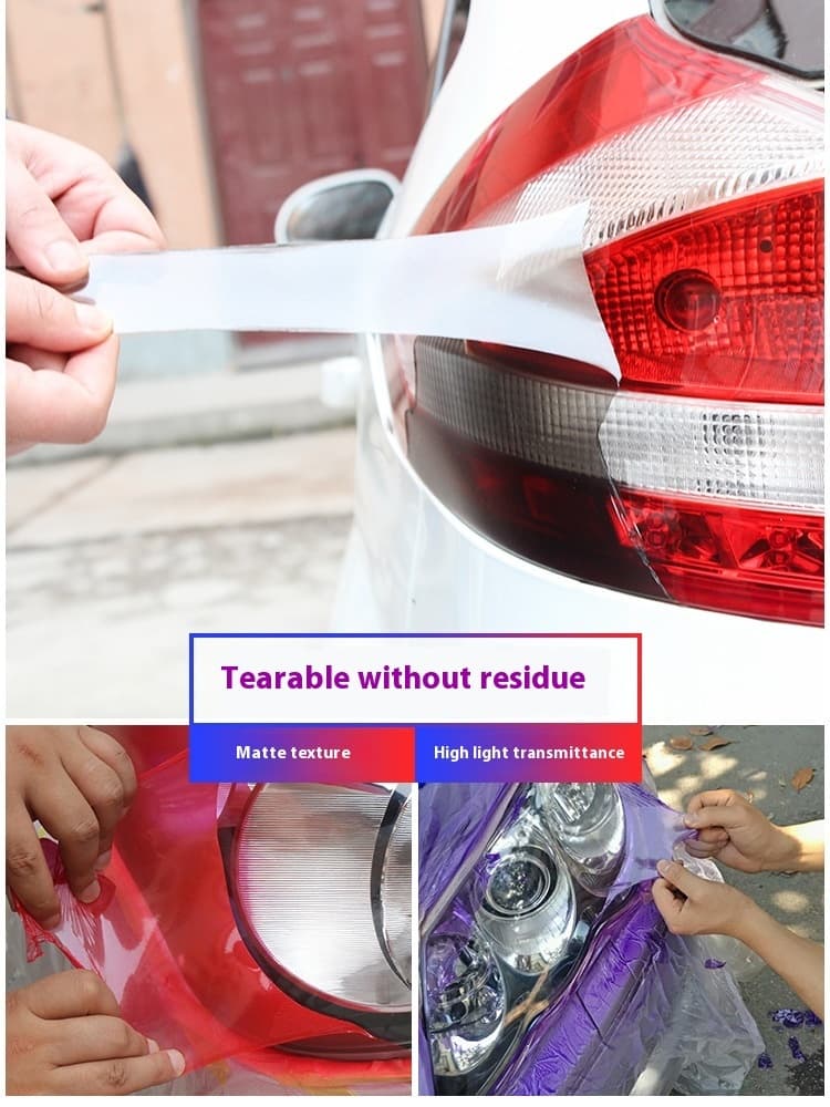 Car Headlight & Tail Light Tint Spray Film - Removable Peelable Spray Membrane for Headlights/Tail Lights Custom Color Change, Blue/Purple/Matte Black/Colorful X20, High Transmittance & Sand Texture, DIY Car Lighting Modification Accessory