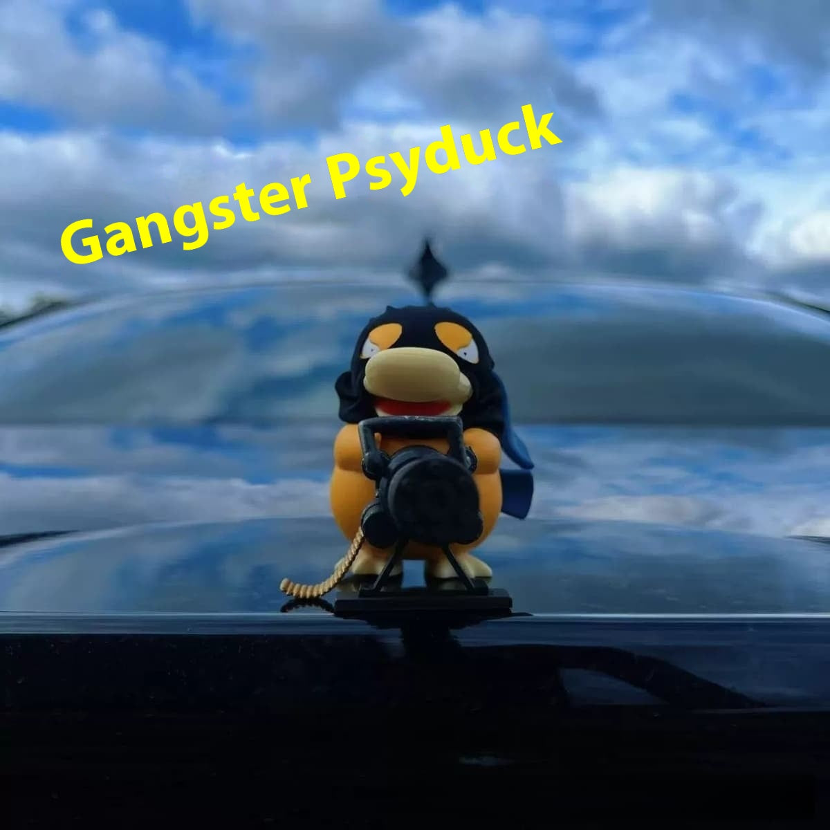 Armed Psyduck Figurine: Cool Car Decoration & Unique Collectible