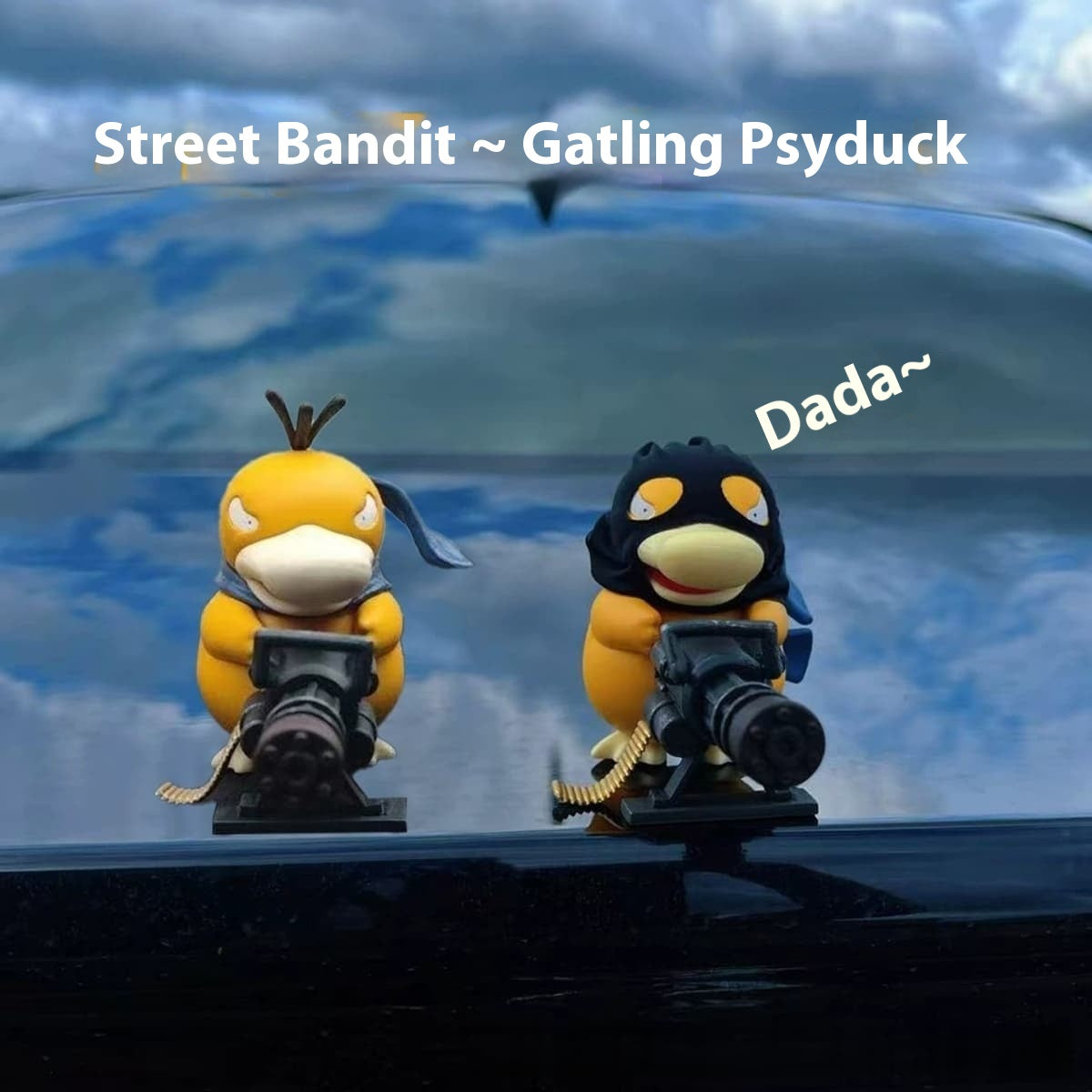 Armed Psyduck Figurine: Cool Car Decoration & Unique Collectible