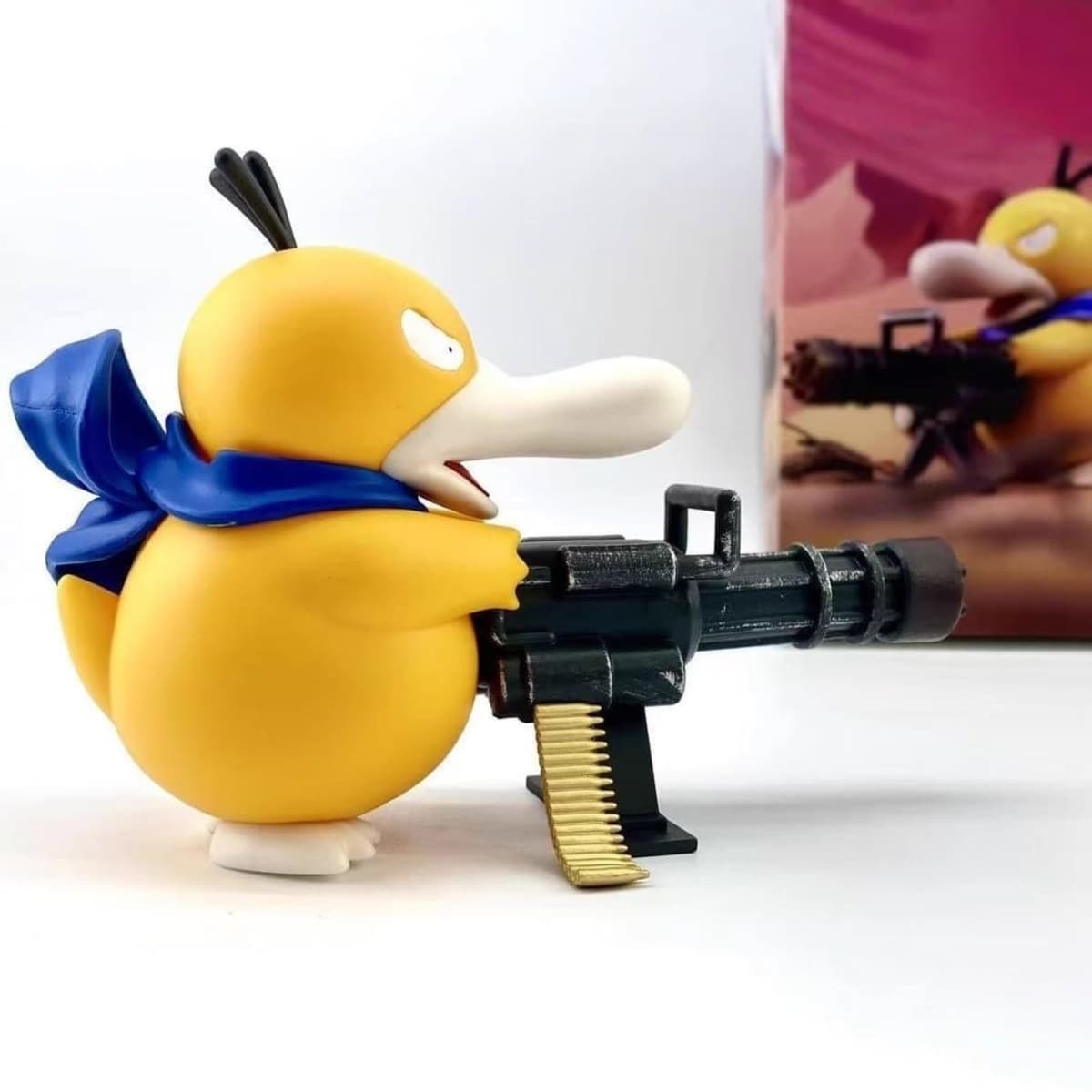 Armed Psyduck Figurine: Cool Car Decoration & Unique Collectible
