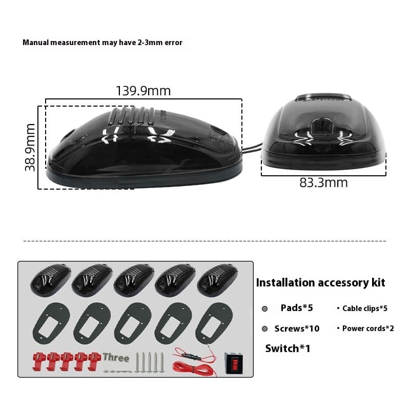 LED Roof Marker Lights for Ford F150 Raptor, Dodge Ram & Pickup Trucks, Off - Road Vehicles