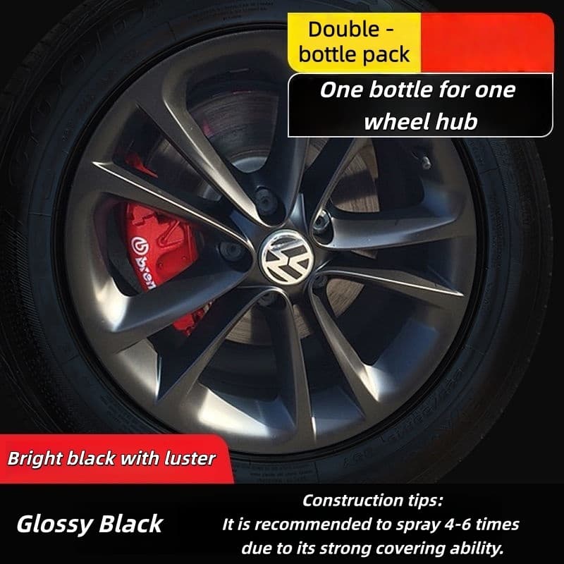 Car Wheel Hub & Full Body Tire Peelable Spray Paint - Removable Hand Spray Film for Rim Color Change to Glossy Black & More, Peel - Off Anytime Paint Spray Membrane, DIY Car Wheel/Tire/Body Customization Accessory