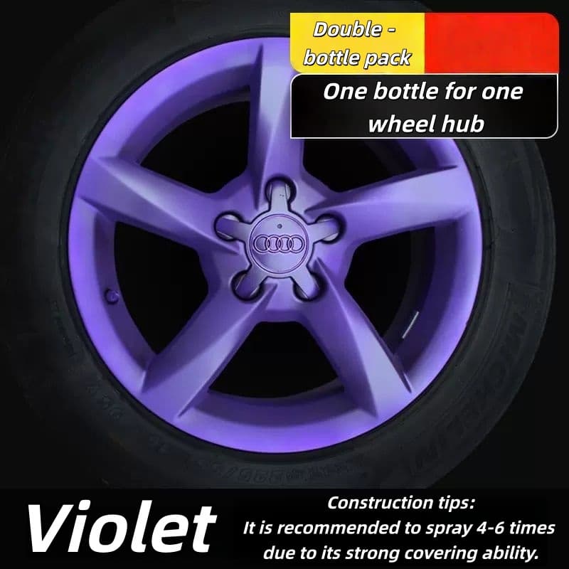 Car Wheel Hub & Full Body Tire Peelable Spray Paint - Removable Hand Spray Film for Rim Color Change to Glossy Black & More, Peel - Off Anytime Paint Spray Membrane, DIY Car Wheel/Tire/Body Customization Accessory