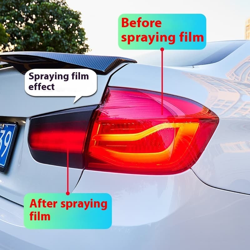 Car Headlight & Tail Light Tint Spray Film - Removable Peelable Spray Membrane for Headlights/Tail Lights Custom Color Change, Blue/Purple/Matte Black/Colorful X20, High Transmittance & Sand Texture, DIY Car Lighting Modification Accessory