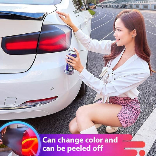 Car Headlight & Tail Light Tint Spray Film - Removable Peelable Spray Membrane for Headlights/Tail Lights Custom Color Change, Blue/Purple/Matte Black/Colorful X20, High Transmittance & Sand Texture, DIY Car Lighting Modification Accessory