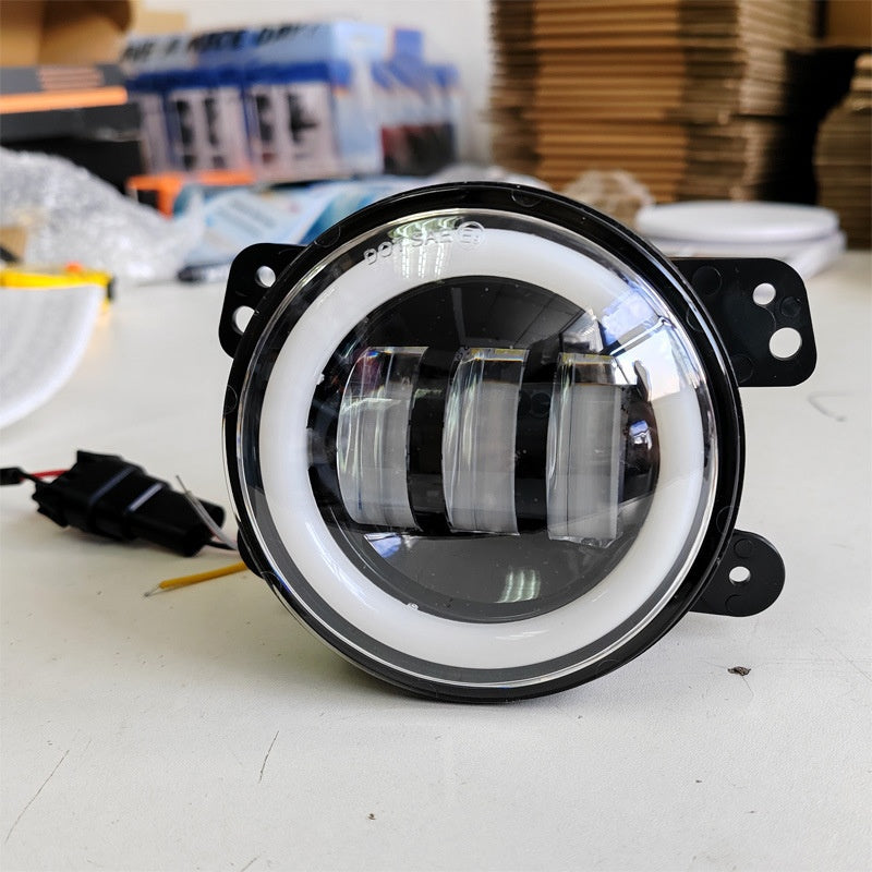 30W 12V Black LED Fog Lights 2-Pack - Fit Jeep Wrangler JK 2007-2015 & Dodge Models