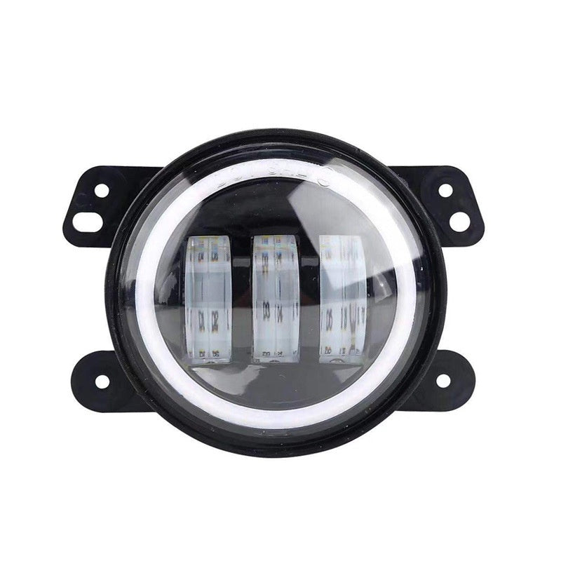 30W 12V Black LED Fog Lights 2-Pack - Fit Jeep Wrangler JK 2007-2015 & Dodge Models