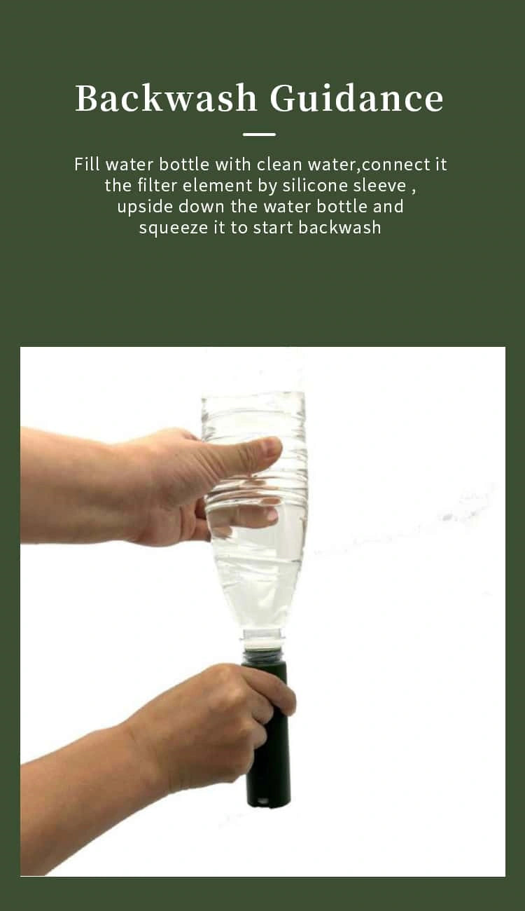 户外电动单兵净水器 超精细滤膜 900ml/min流速 3000L过滤寿命 野外应急求生装备